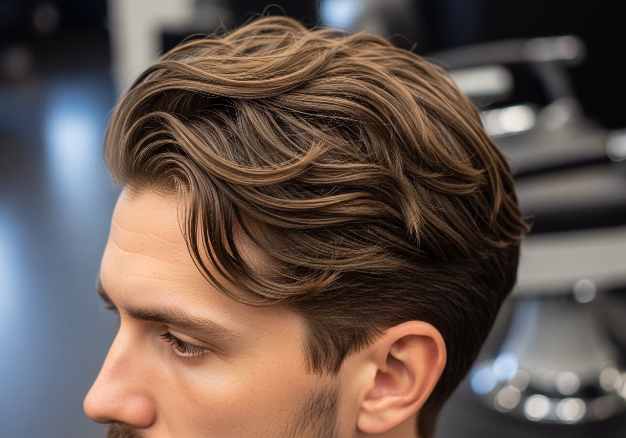 Messy Textured Waves — for men with wavy hair in 2026