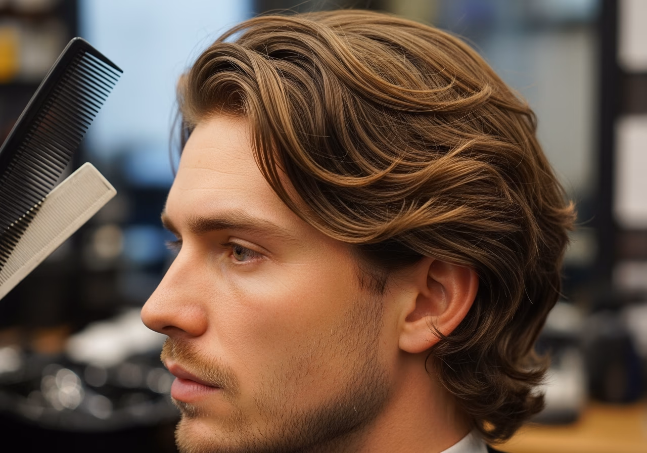 Soft Wavy Layered Flow — for men with wavy hair in 2026
