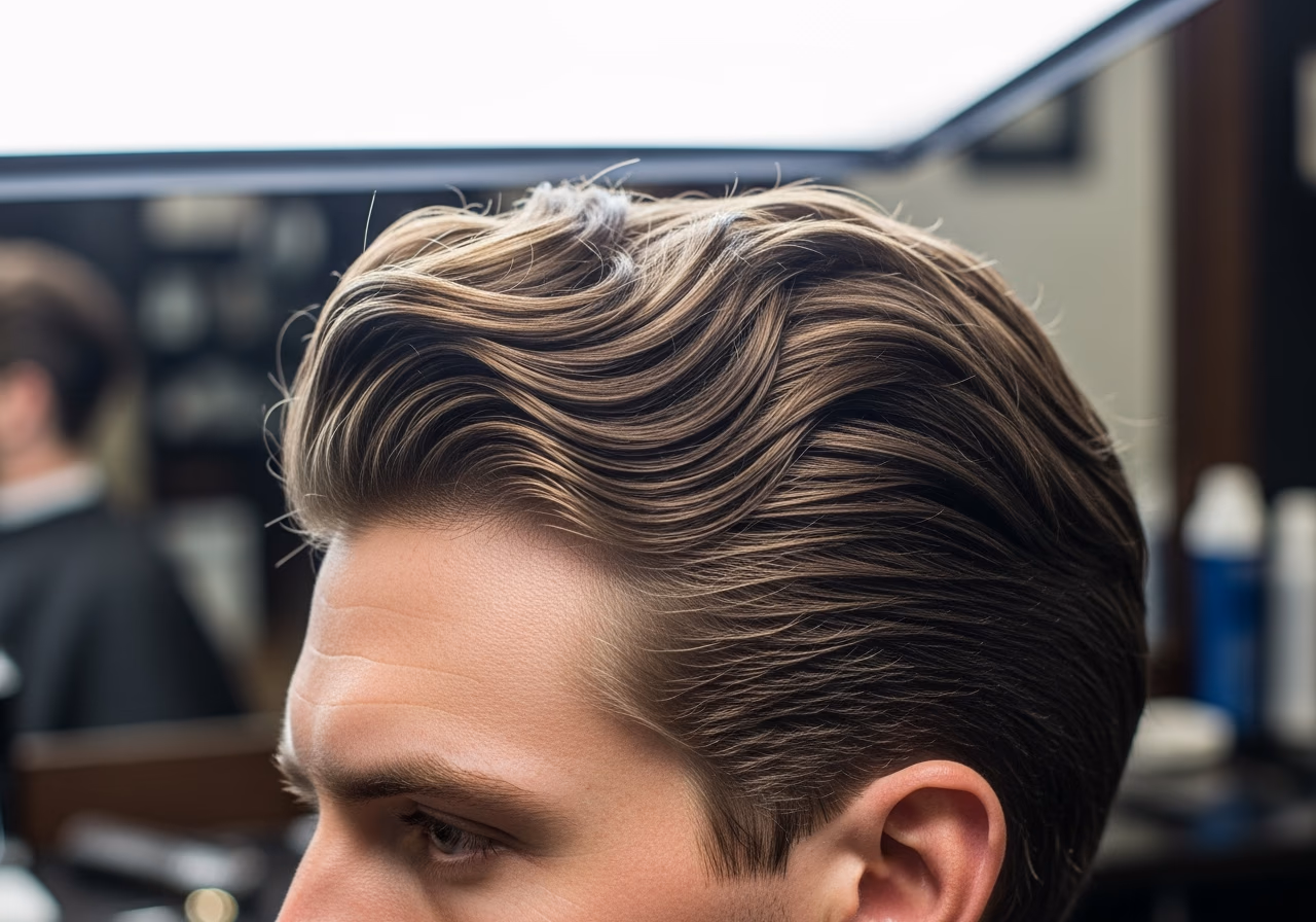 Textured Wavy Pompadour — for men with wavy hair in 2026