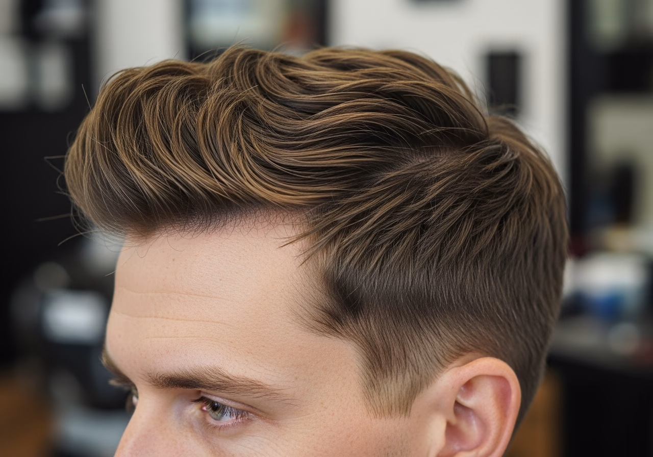 Textured Wavy Quiff — for men with wavy hair in 2026