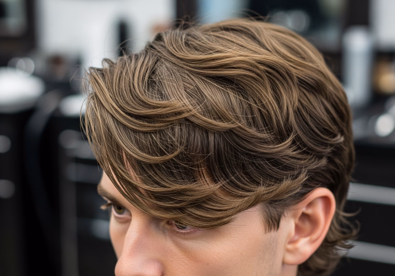 Wavy Angular Fringe — for men with wavy hair in 2026