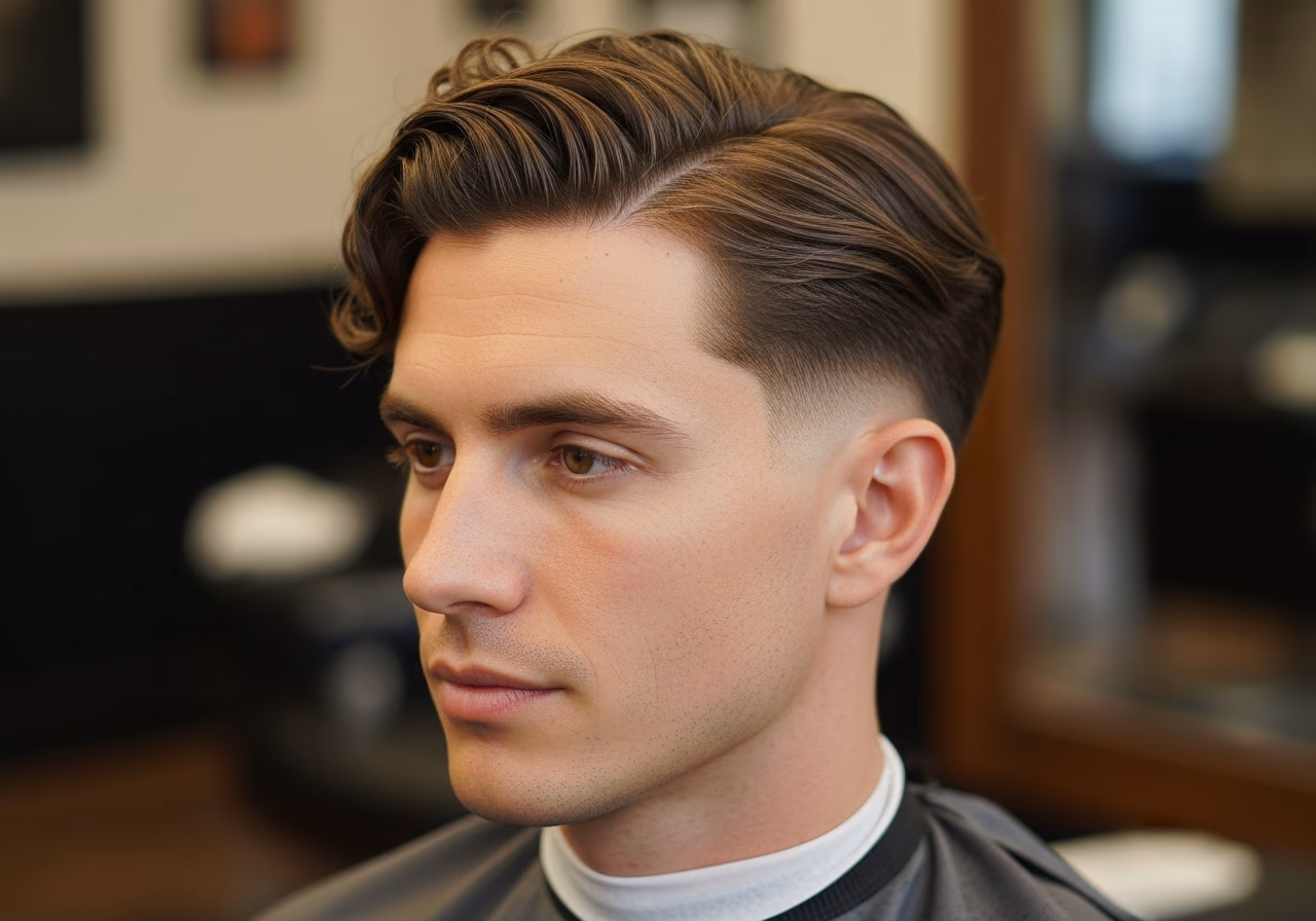Wavy Hard Part — for men with wavy hair in 2026