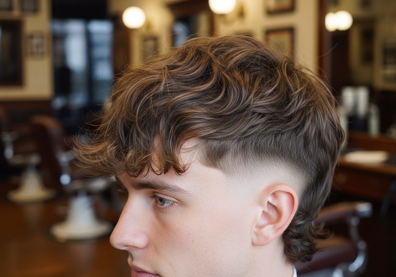 Wavy Shaggy Layers Fade — for men with wavy hair in 2026
