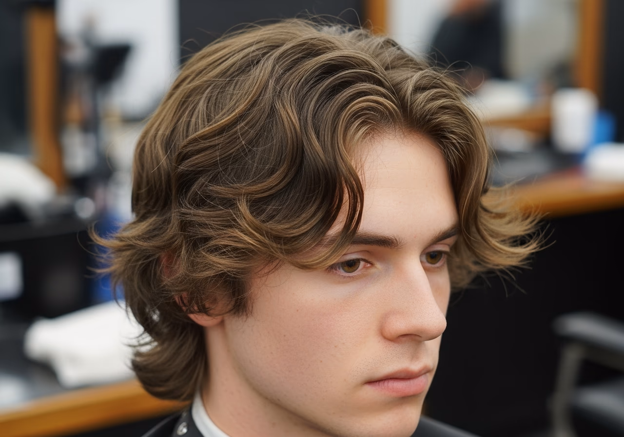 Wavy Wolf Cut — for men with wavy hair in 2026