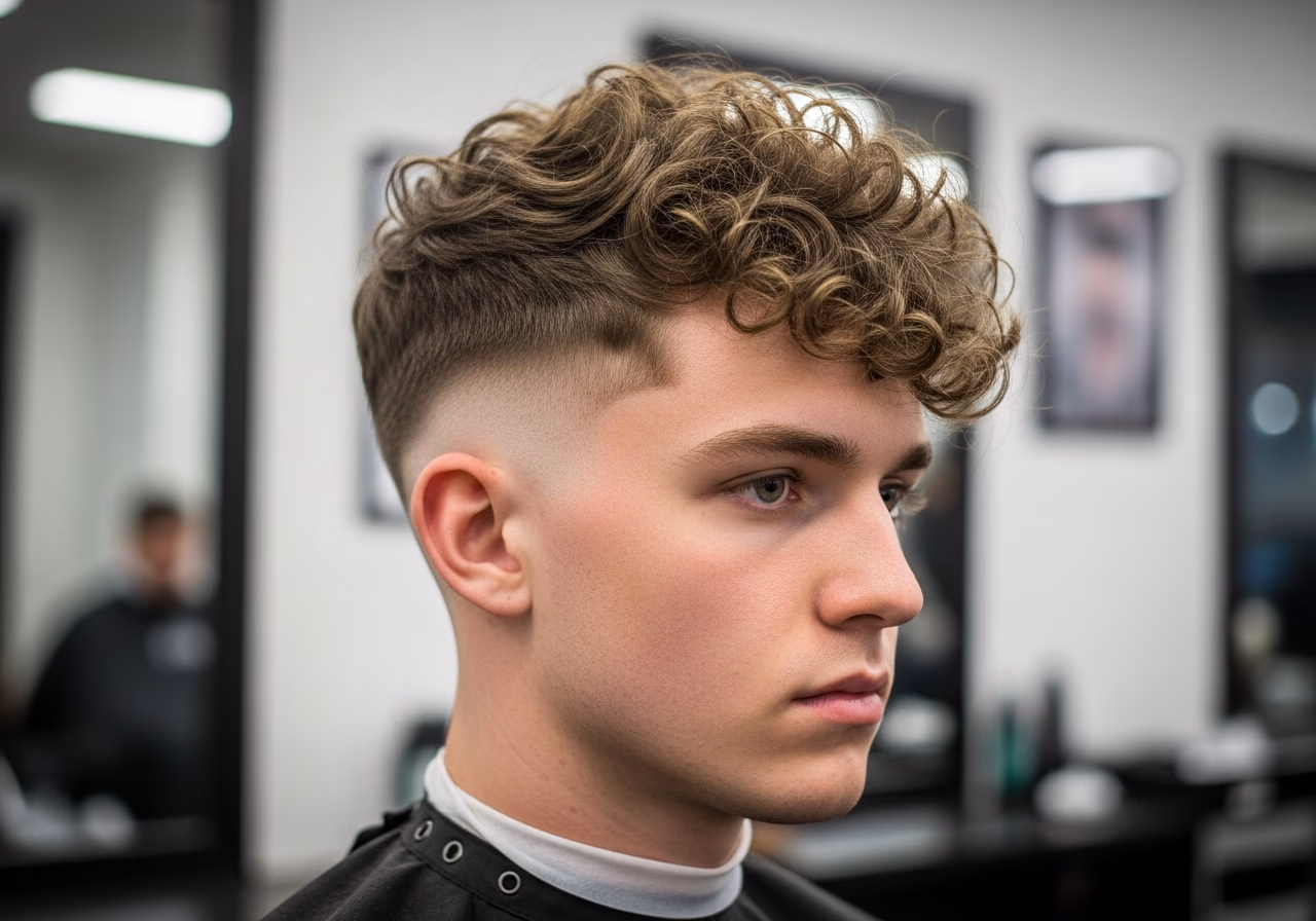 Curly Wolf Cut — wolf cut for men in 2026