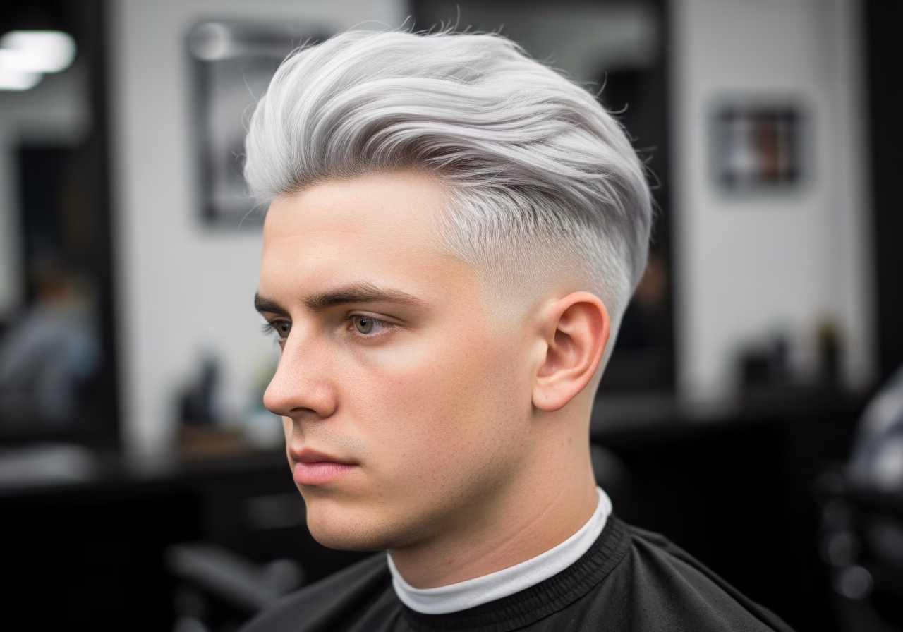 Platinum Wolf Cut — wolf cut for men in 2026