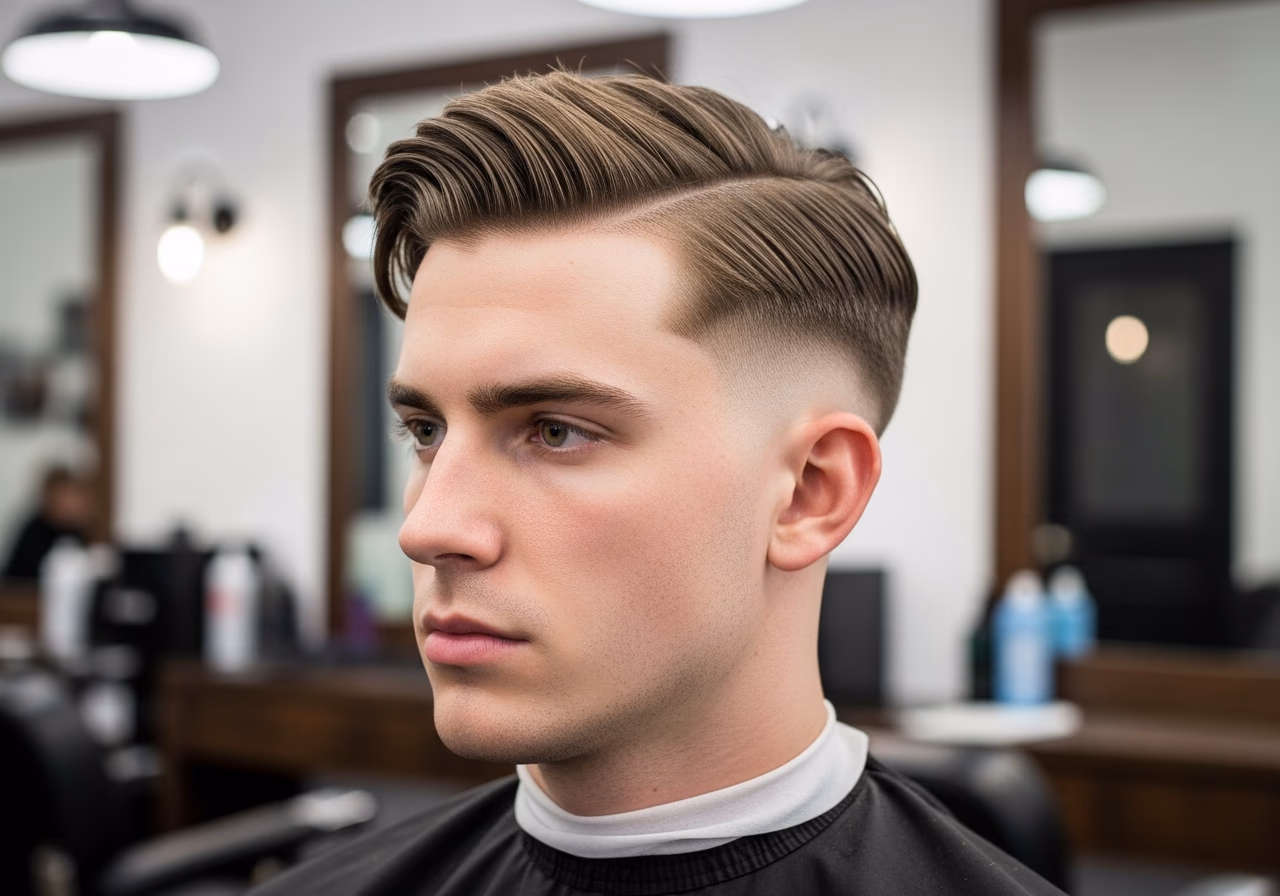 Wolf Cut Side Part — wolf cut for men in 2026