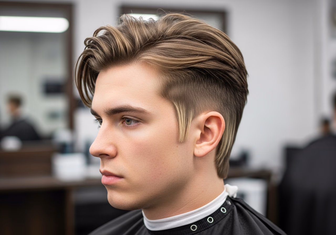 Wolf Cut with Streaks — wolf cut for men in 2026