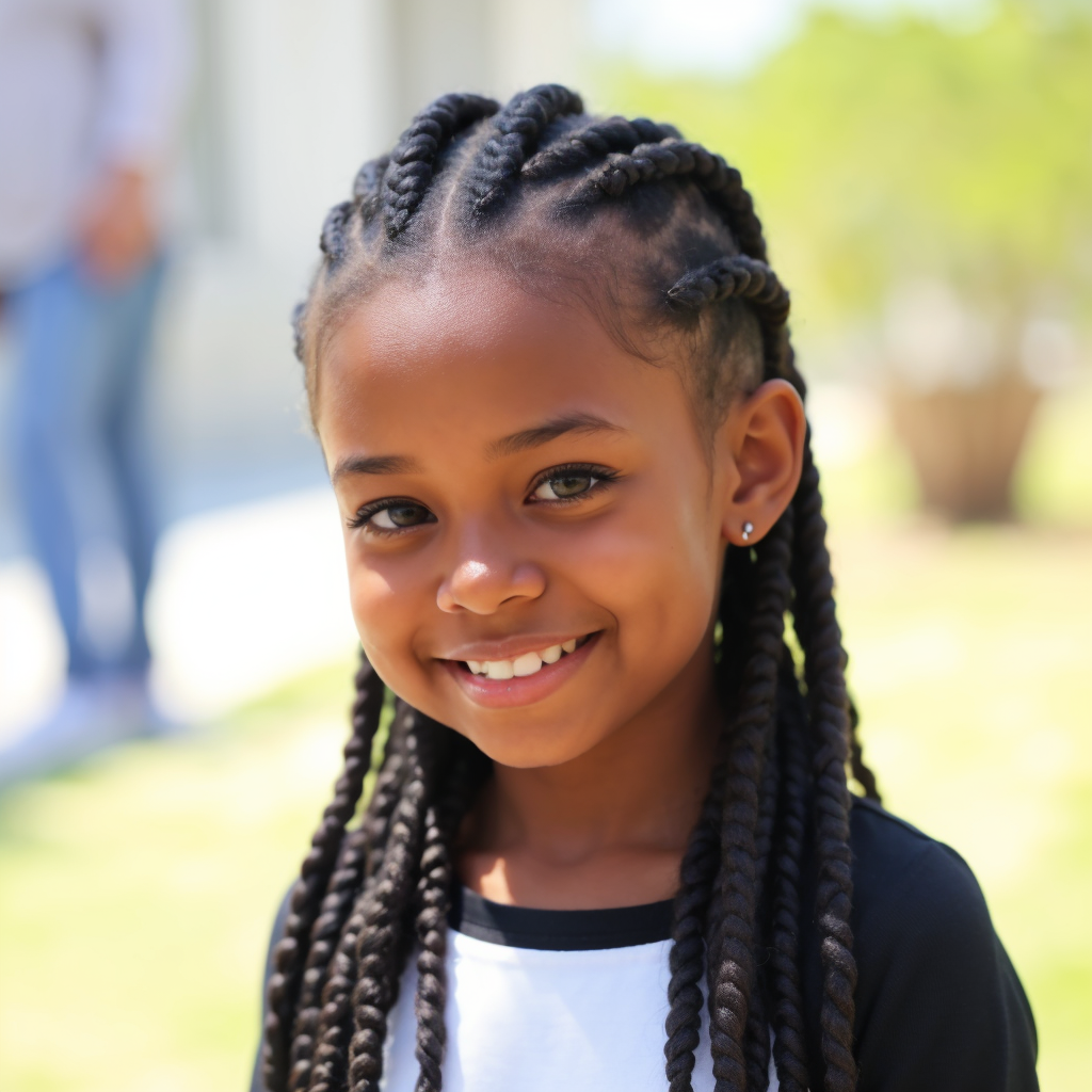 Adorable Black Hair Senegalese Twists Hairstyles for Little Girls