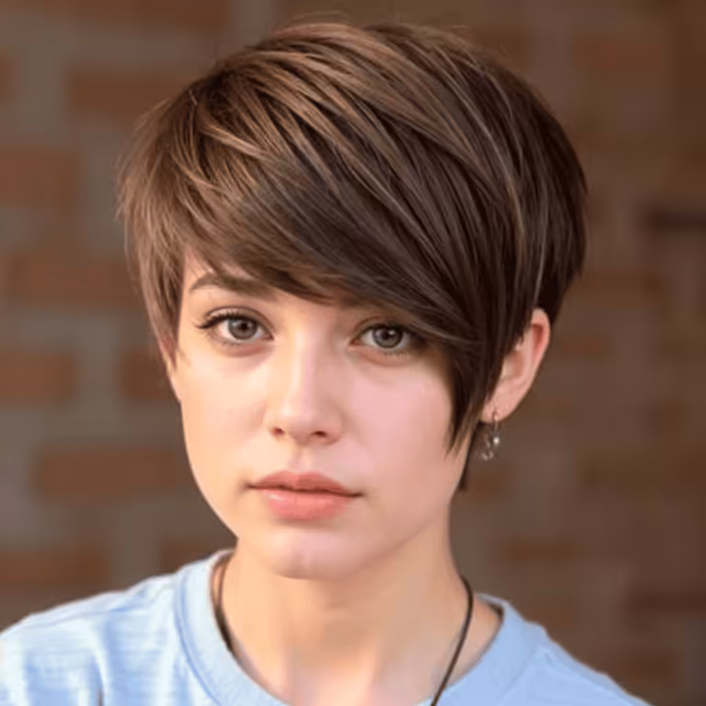 Asymmetrical Edgy Short Haircut with Bangs Asymmetric Haircuts and Hairstyles for Girls