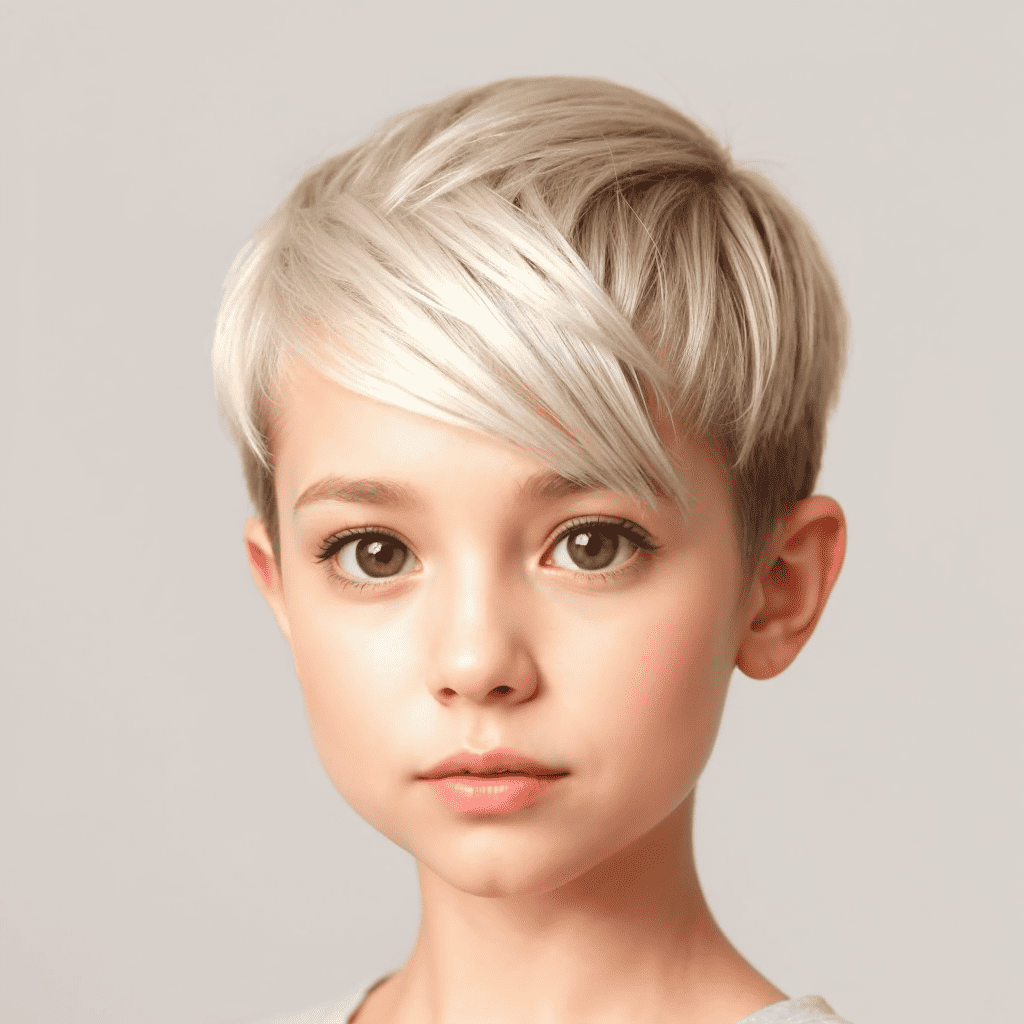 Asymmetrical Pixie Haircut Cute girls' haircuts