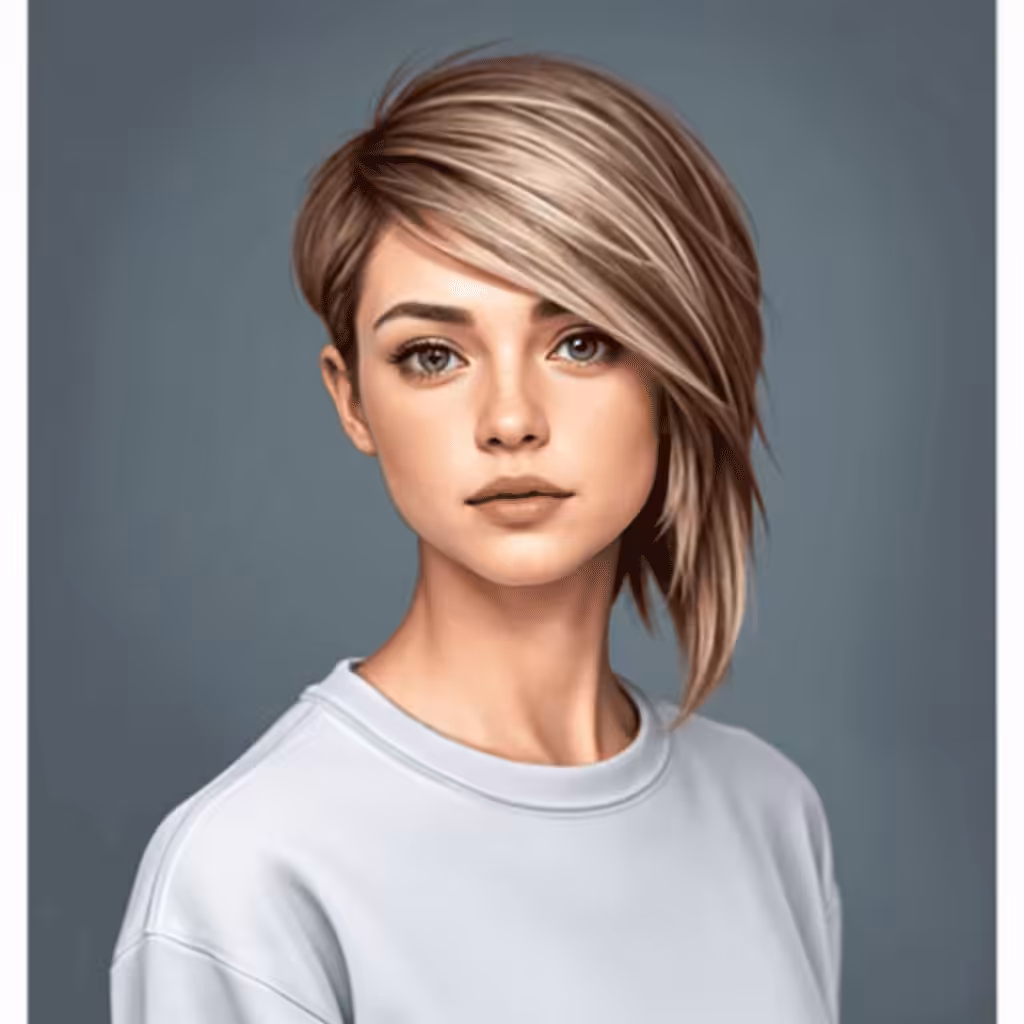 Asymmetrical Shaggy Cut Asymmetric Haircuts and Hairstyles for Girls