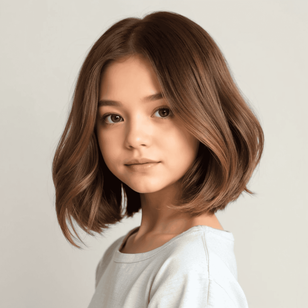 Chic Flowy Lob Cute girls' haircuts