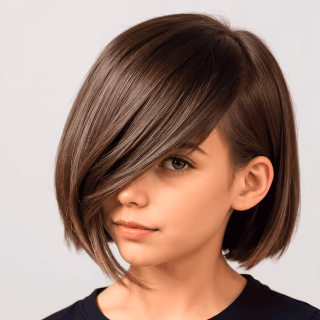Chopped Angled Bob for Girls Cute girls' haircuts