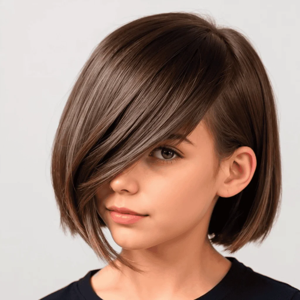 Chopped Angled Bob for Girls Cute girls' haircuts