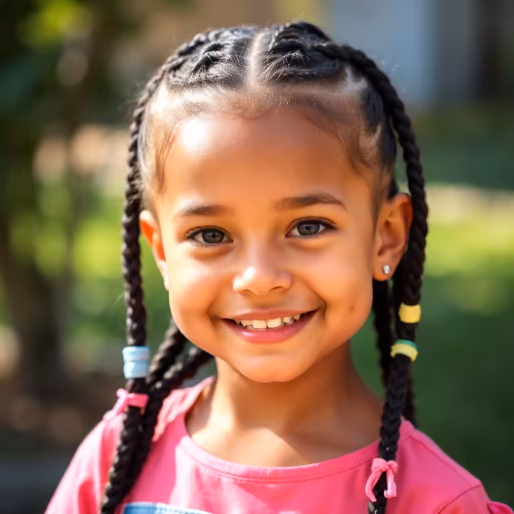 Cornrows that Protect and Come with Extras Hairstyles for Little Girls