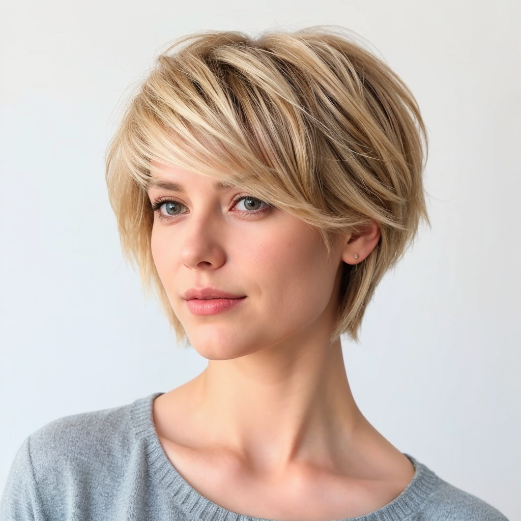 Cropped Feathered Cut For Short Hair Short Hairstyles and Haircuts for Girls