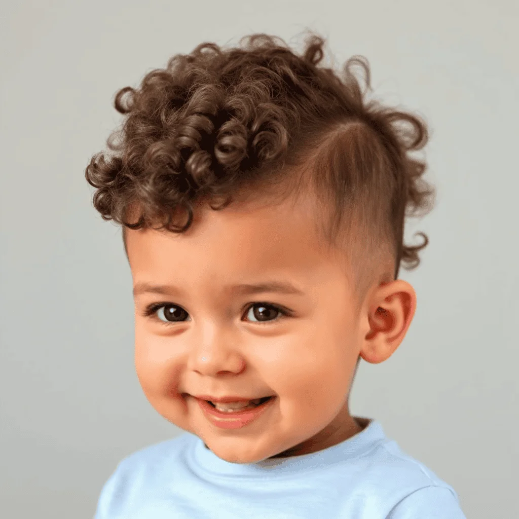 Curly Middle Baby boy haircuts