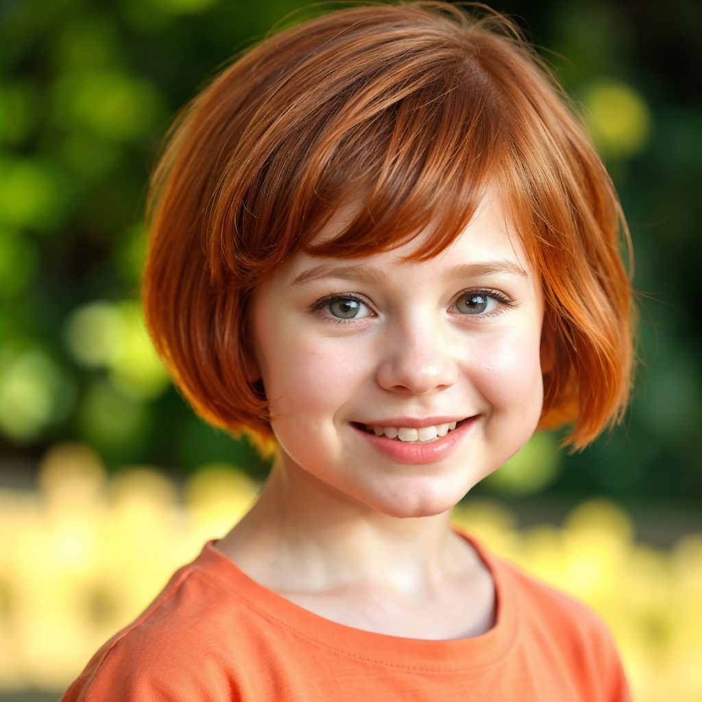 Cute Bob Cut for Natural Redheads Hairstyles for Little Girls