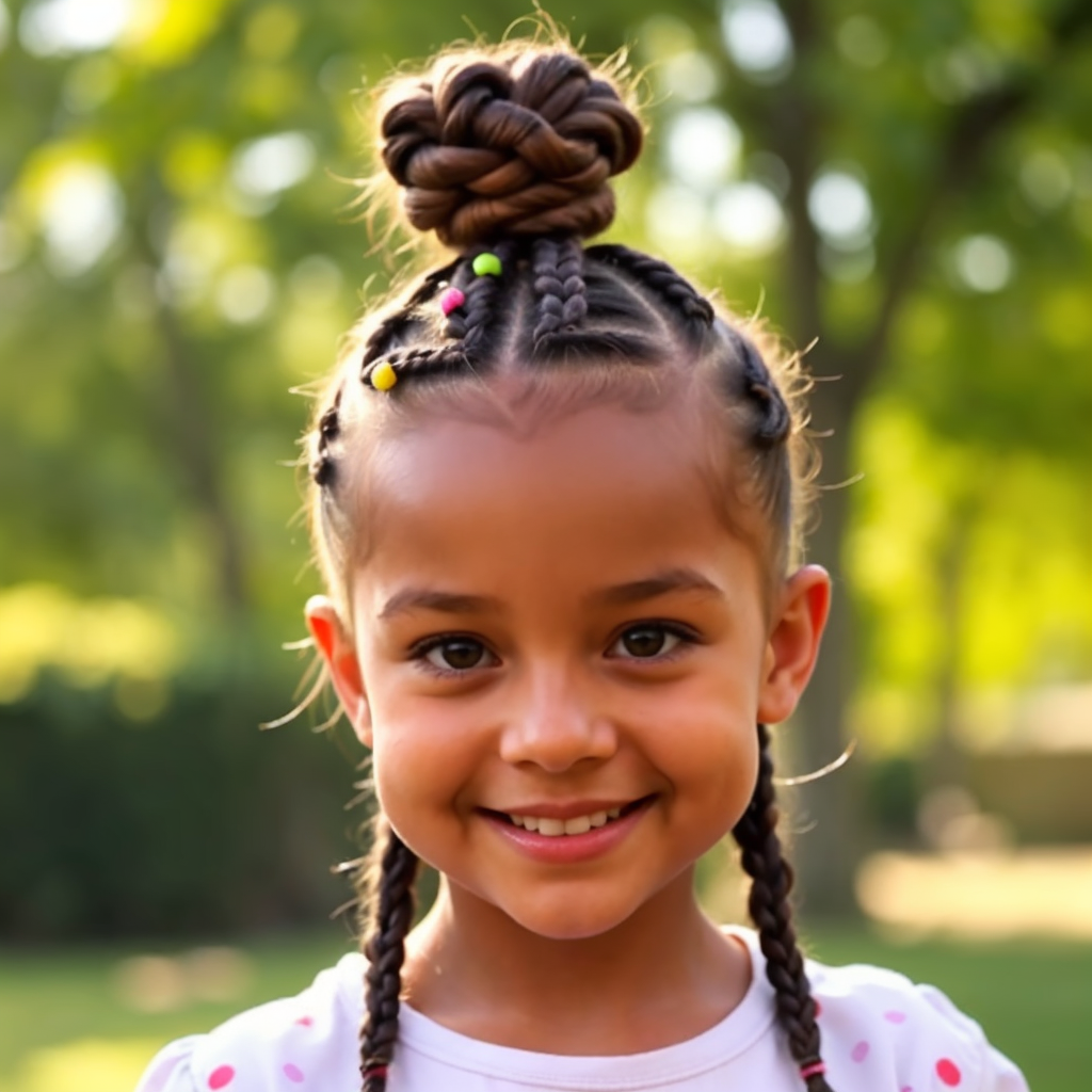 Cute Braided Hairstyle braids for kids