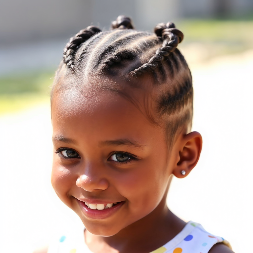 Cute Short Twist Braids braids for kids