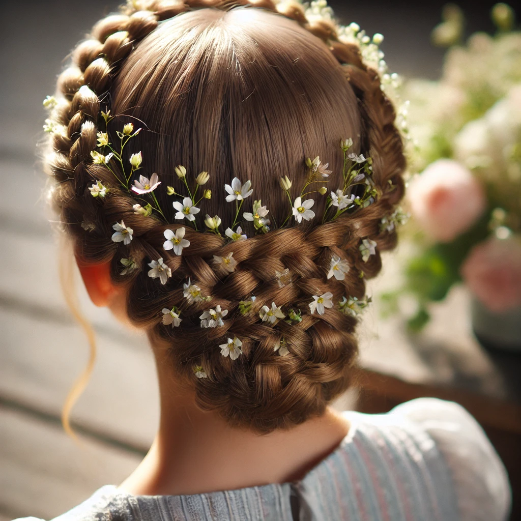 21 Elegant Flower Girl Hairstyles For Wedding Occasions Milkmaid Braids
