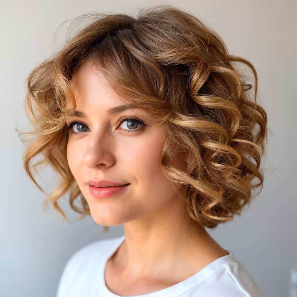 Disheveled Romantic Curls Short Hairstyles and Haircuts for Girls