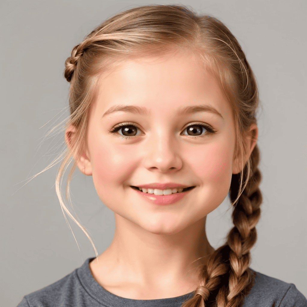 Easy Side Braid for Girls Short Hairstyles and Haircuts for Girls