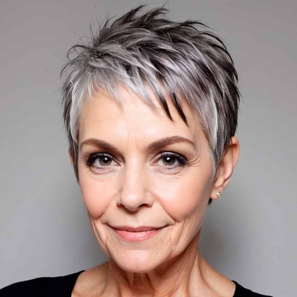 Edgy Pixie Cut Hairstyles and Haircuts for Women Over 60