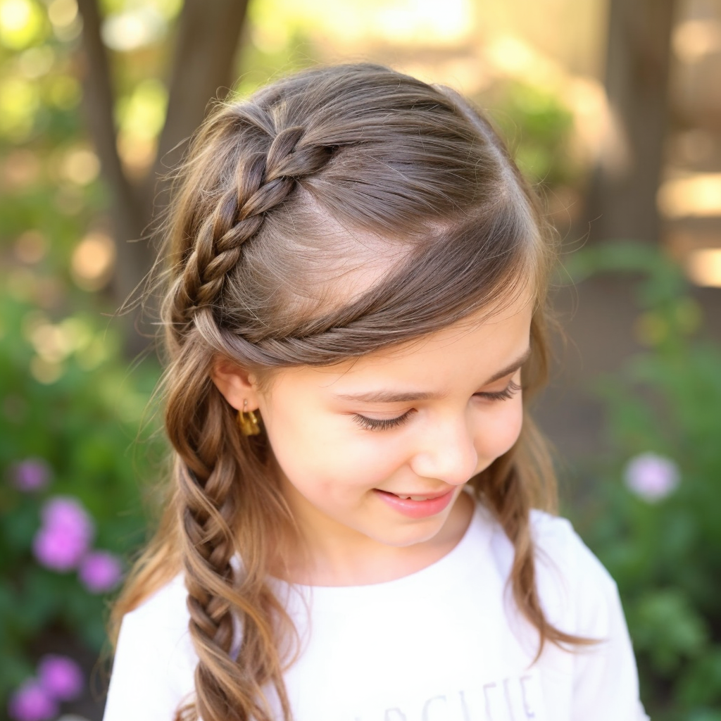 French Waterfall Braid braids for kids