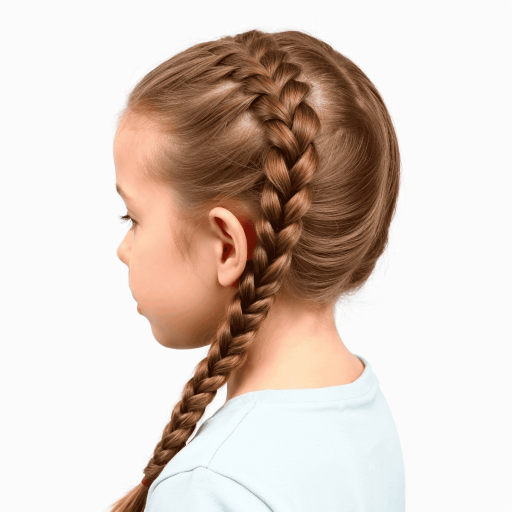French Braid Flower girl hairstyles