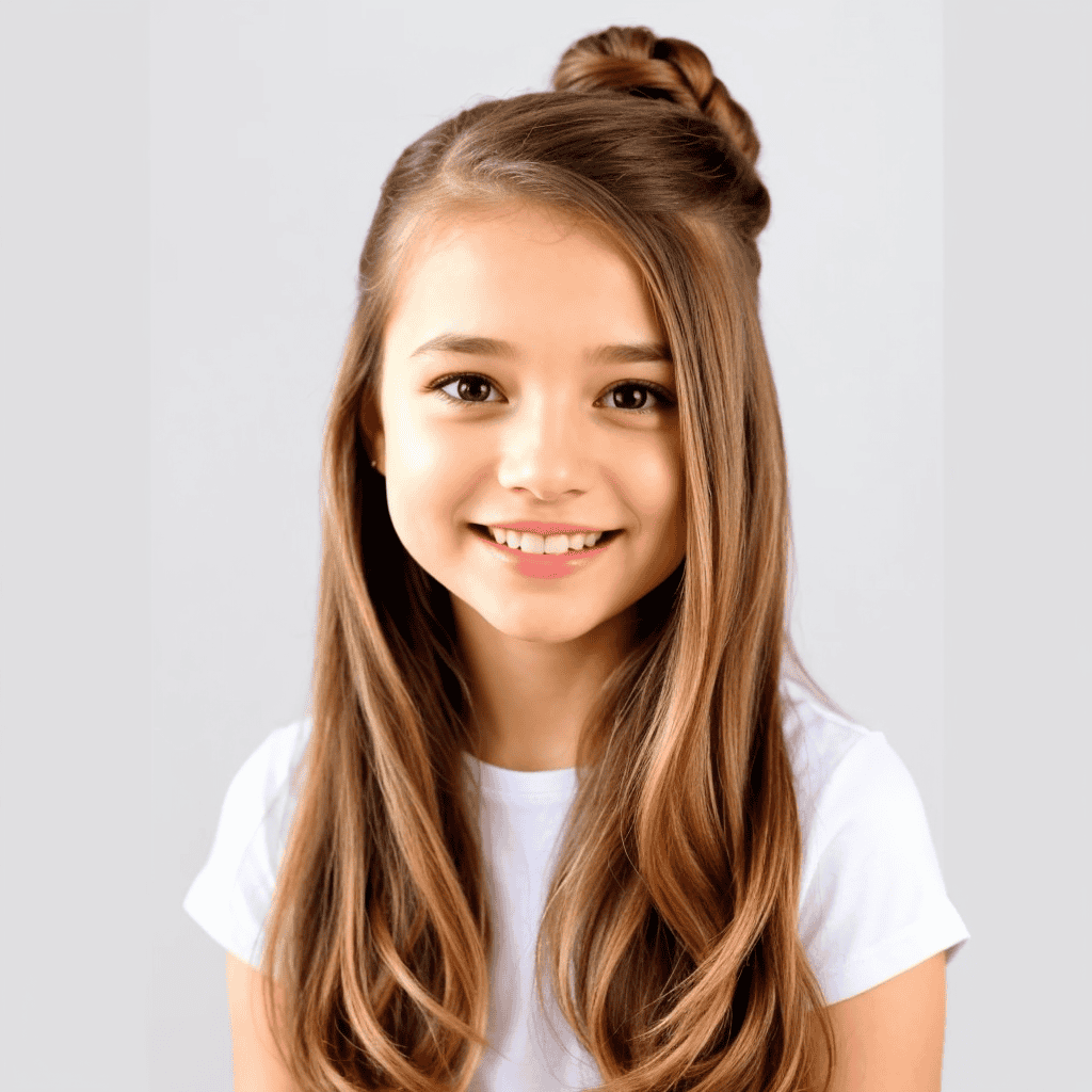Half-Up Half-Down Back-to-School Hairstyles Back to School Hairstyles
