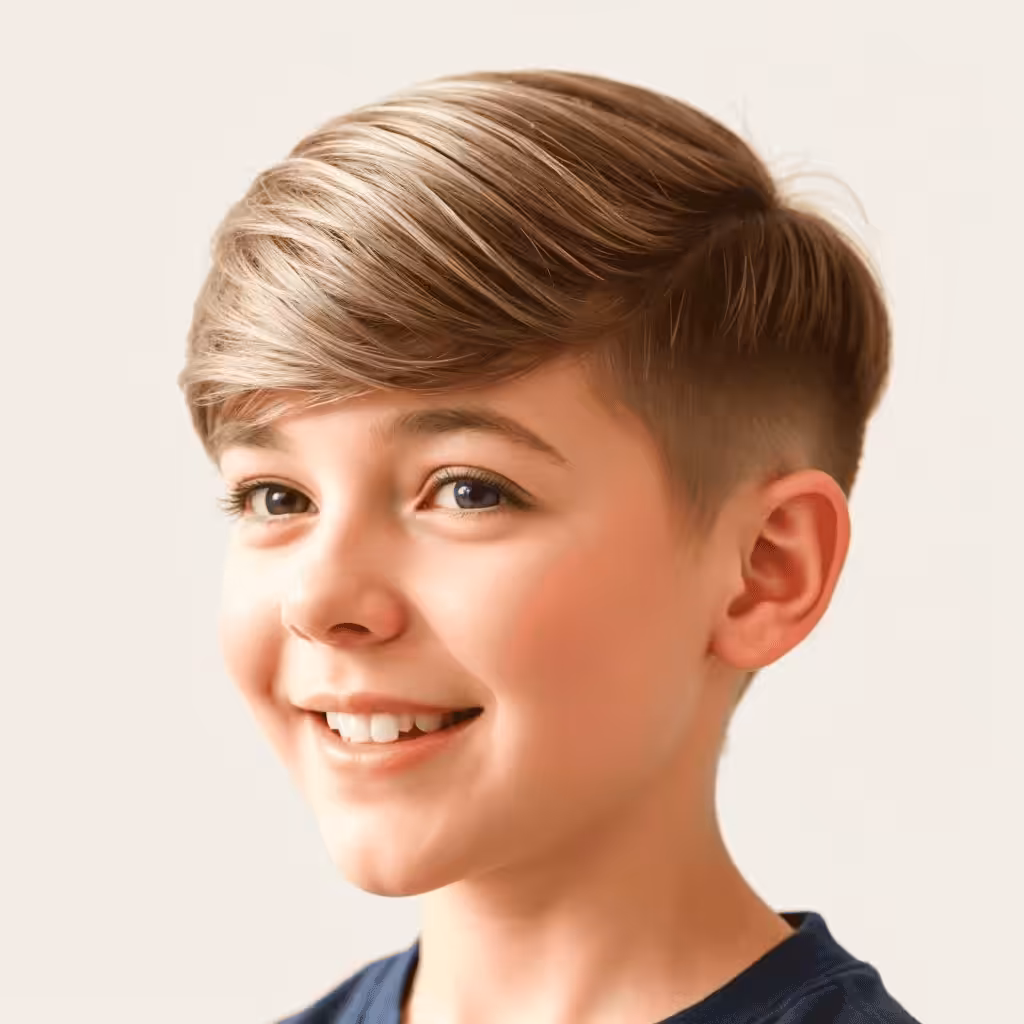 Hard Part Comb Over Baby boy haircuts
