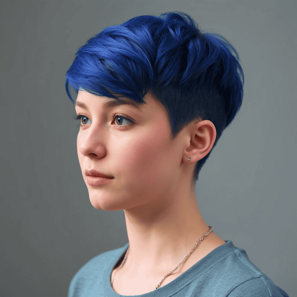 Indigo Pixie Emo hairstyles for girls