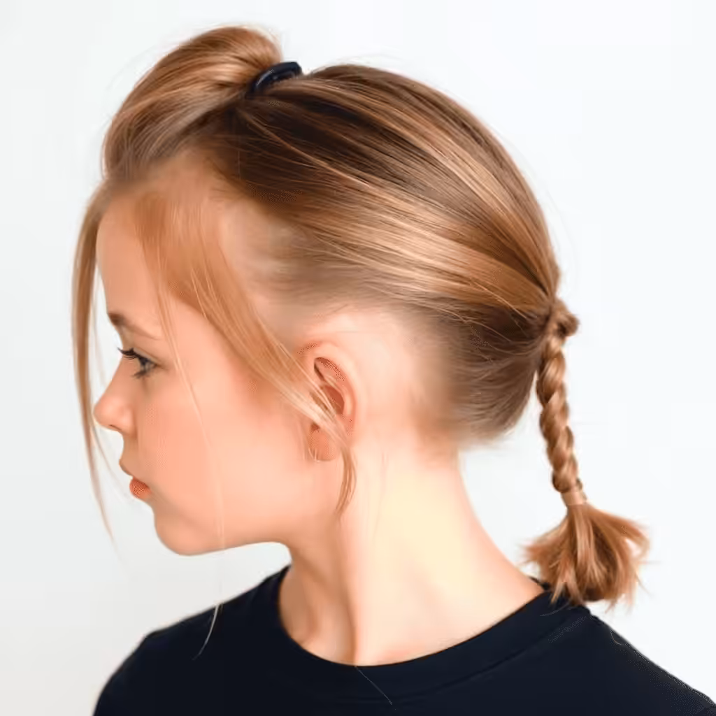 Inside-Out Ponytail School hairstyles