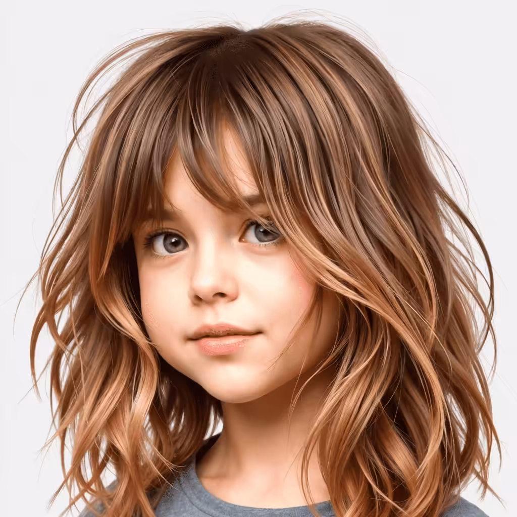 Long Messy Layer Haircut Cute girls' haircuts