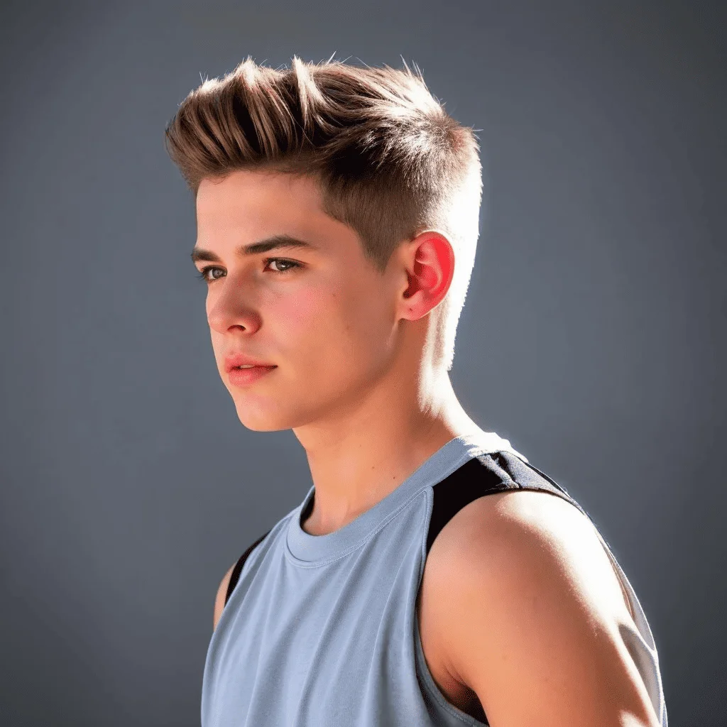 Long-Top, Short-Sides for Athletic Teens Celebrity Hairstyles and Haircuts For Teenage Boys
