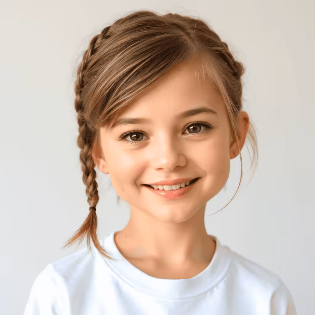 Messy Short Braid Hairstyle for Girls Short Hairstyles and Haircuts for Girls