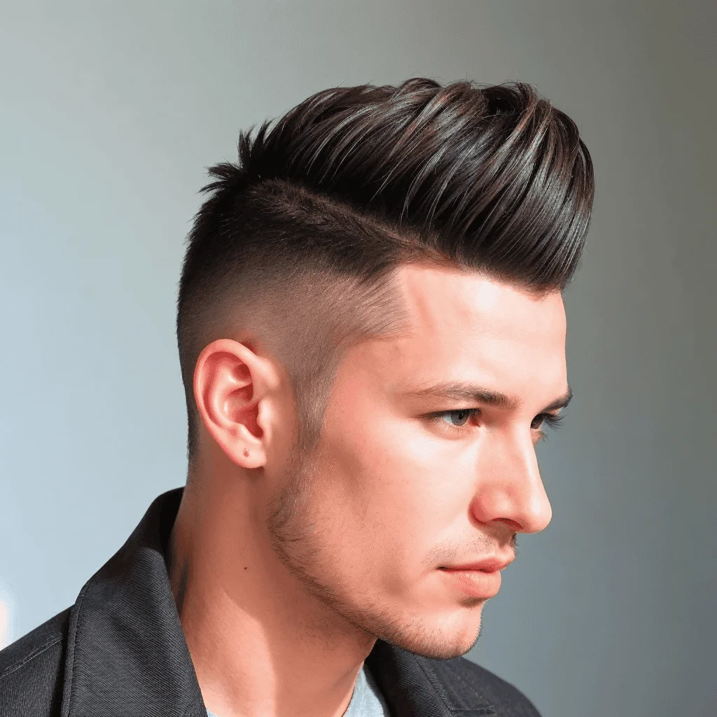 Partial Faux Hawk Haircuts for  Men Short Haircuts for Men