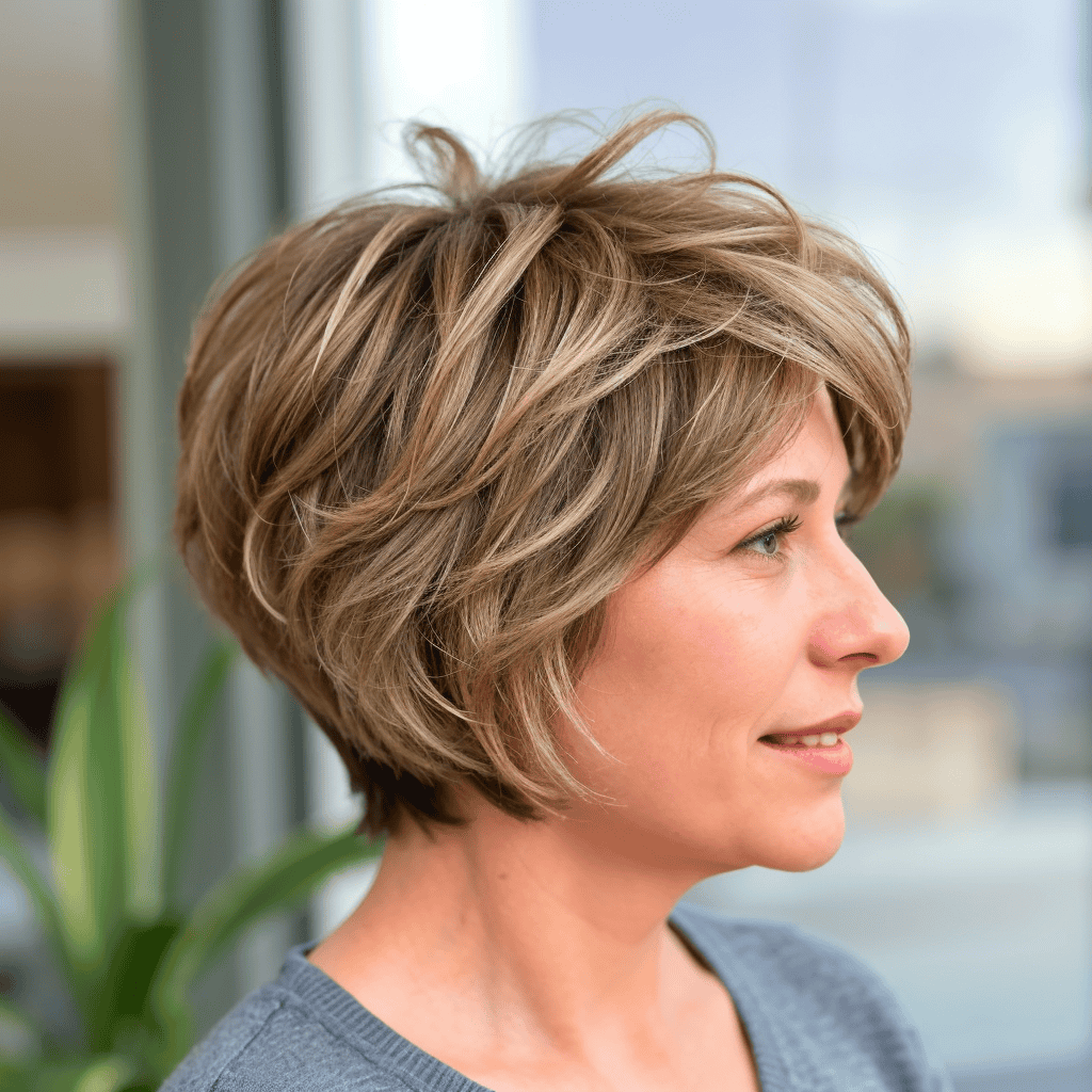 Pixie Bob with Choppy Layers Choppy pixie cuts