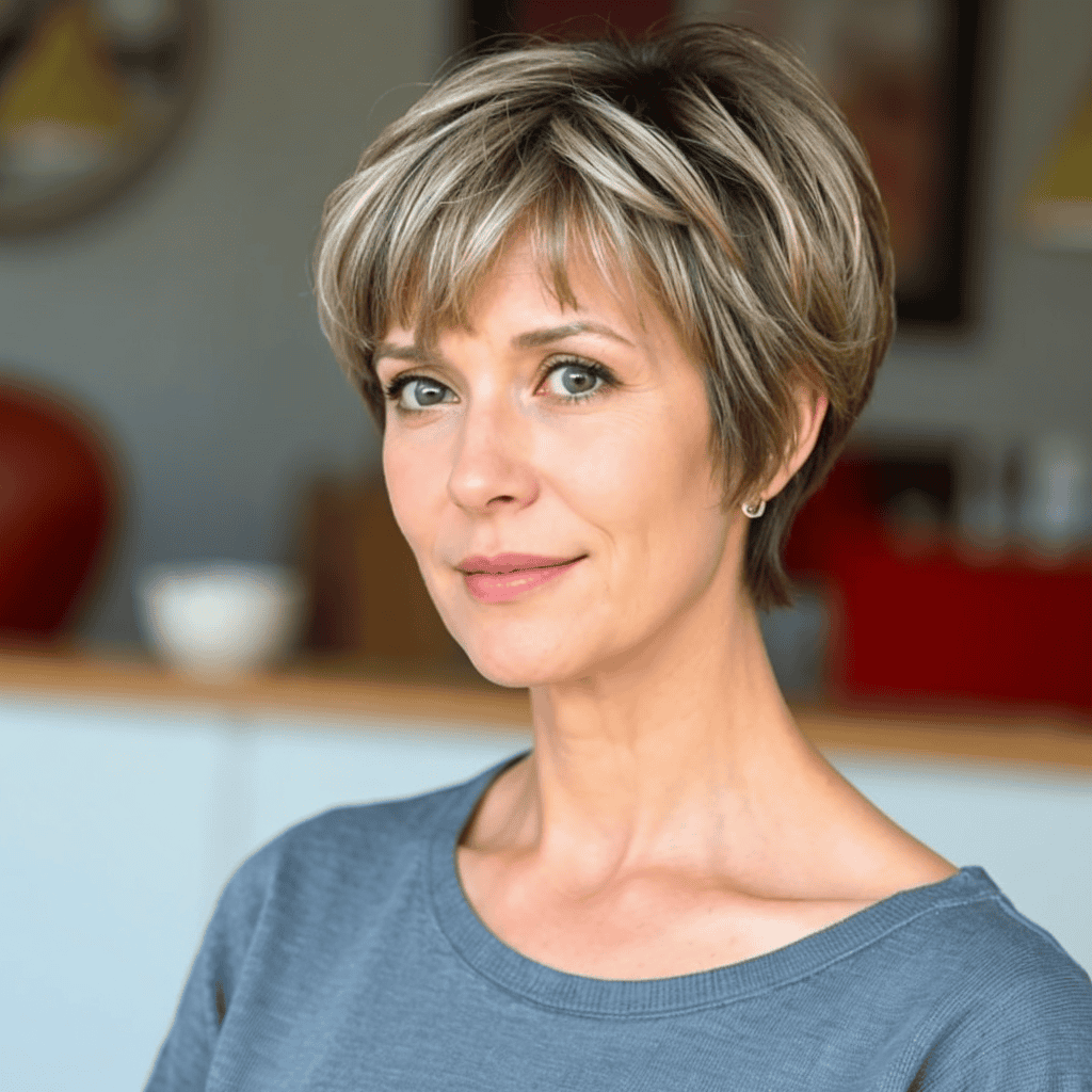 Pixie with Baby Bangs Choppy pixie cuts