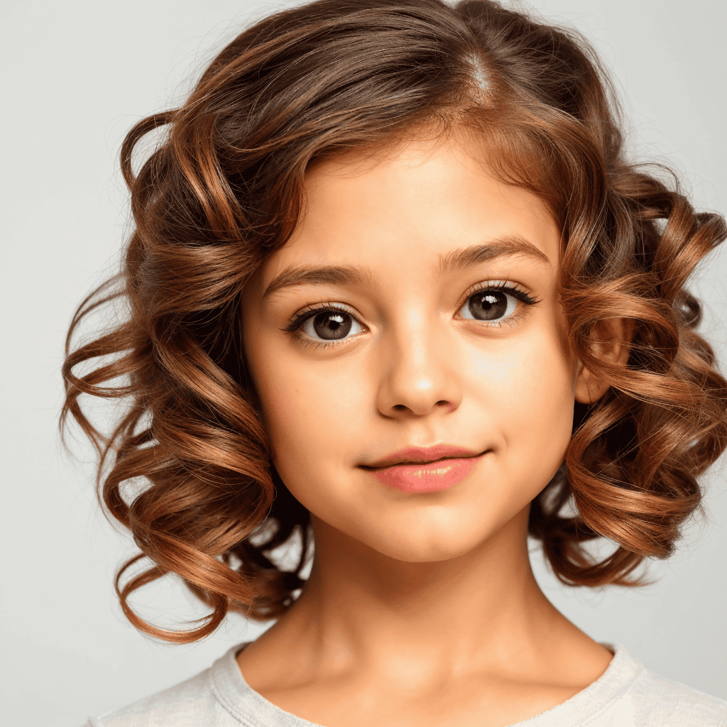 Pretty Medium Curled Hairstyle Cute girls' haircuts