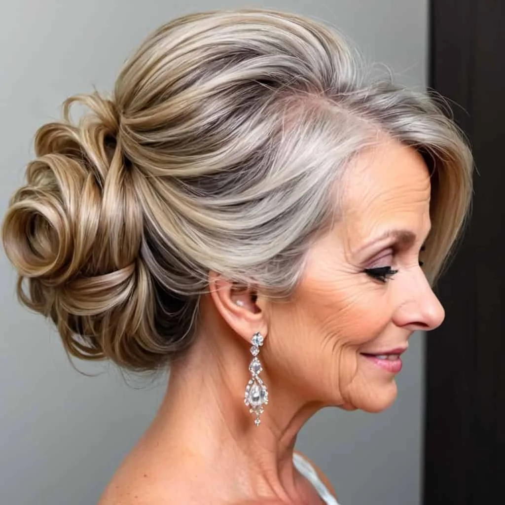 Romantic Updo Modern hairstyles for women over 50