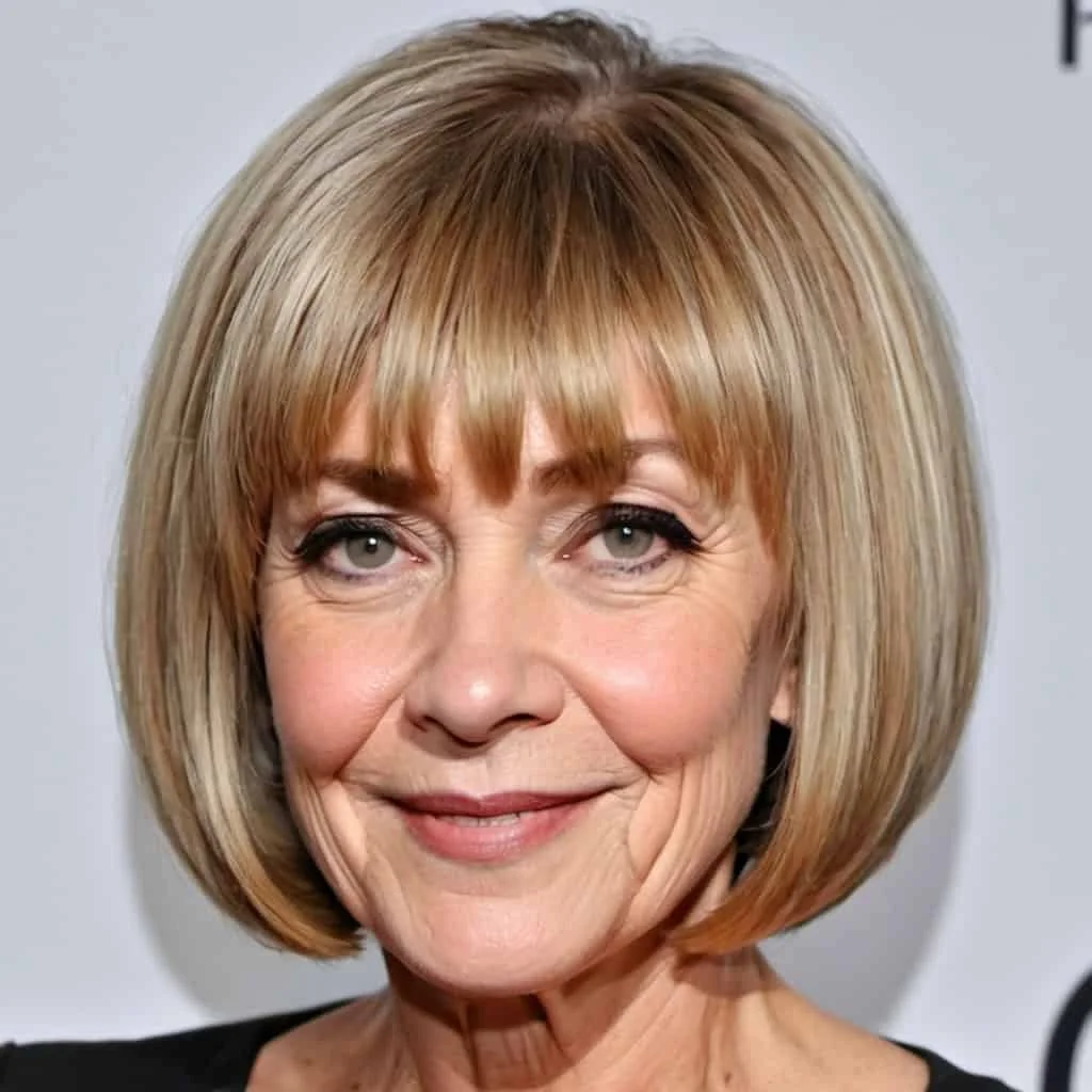 Rounded Bob Bob hairstyles for women over 50
