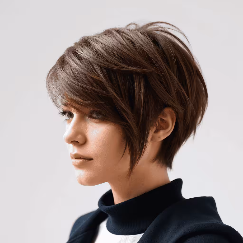 Short Asymmetrical Tousled Cut Asymmetric Haircuts and Hairstyles for Girls