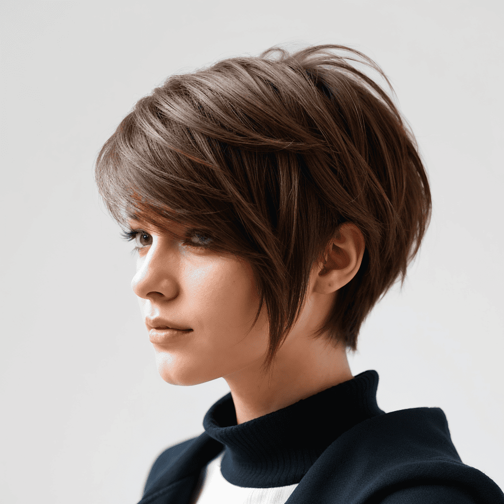 Short Asymmetrical Tousled Cut Asymmetric Haircuts and Hairstyles for Girls