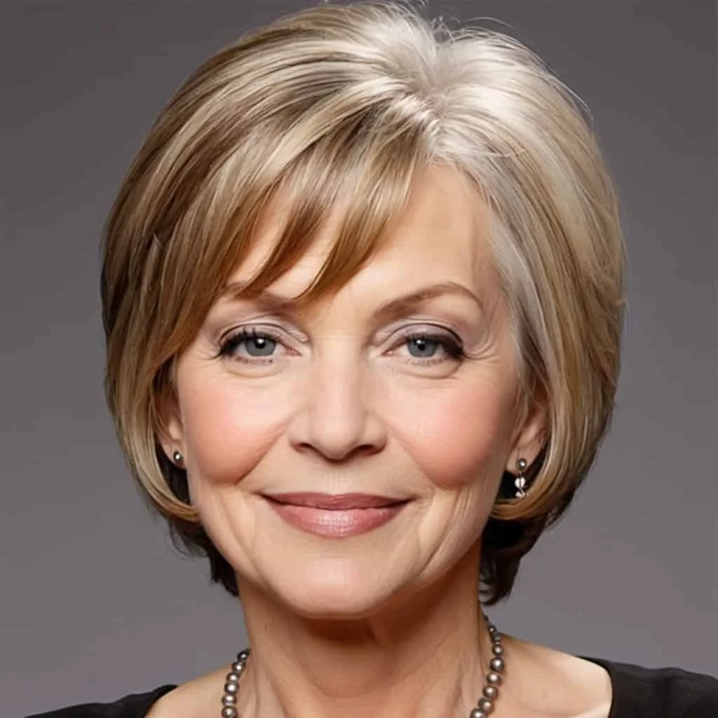 Short Layered Bob Hairstyles and Haircuts for Women Over 60