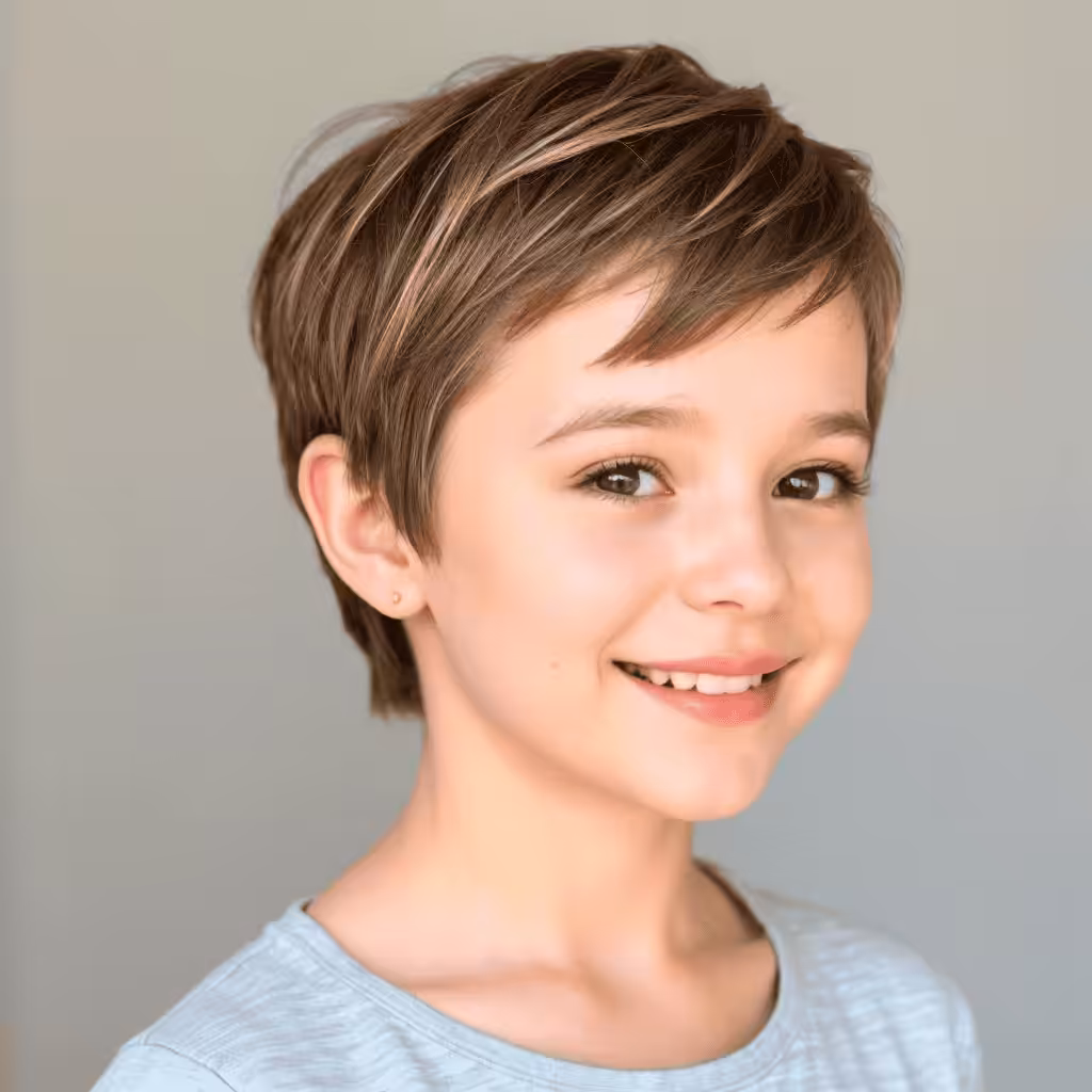 Short Textured Ends Haircut for Girls Short Hairstyles and Haircuts for Girls