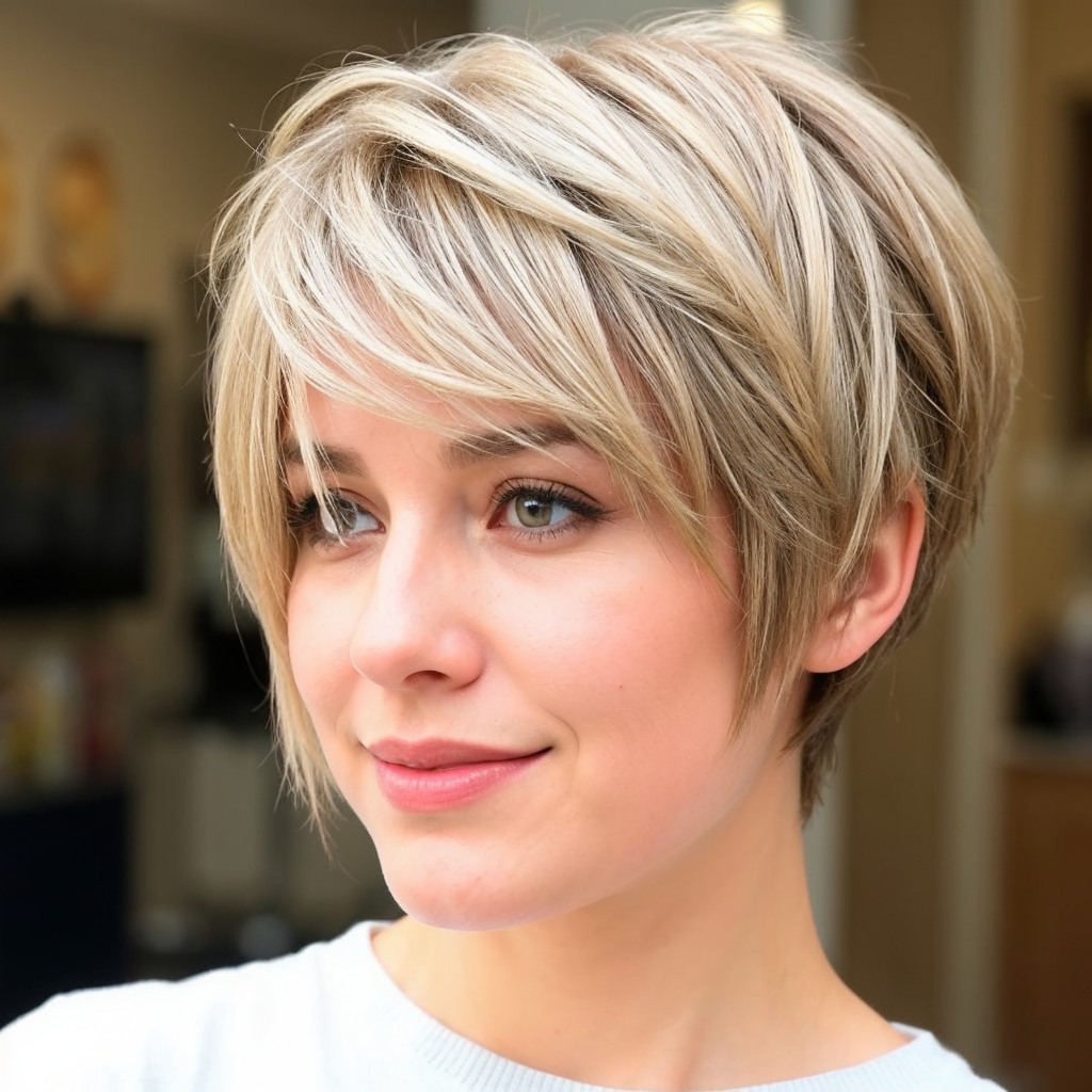 Short Thick Choppy Cut Short Hairstyles and Haircuts for Girls
