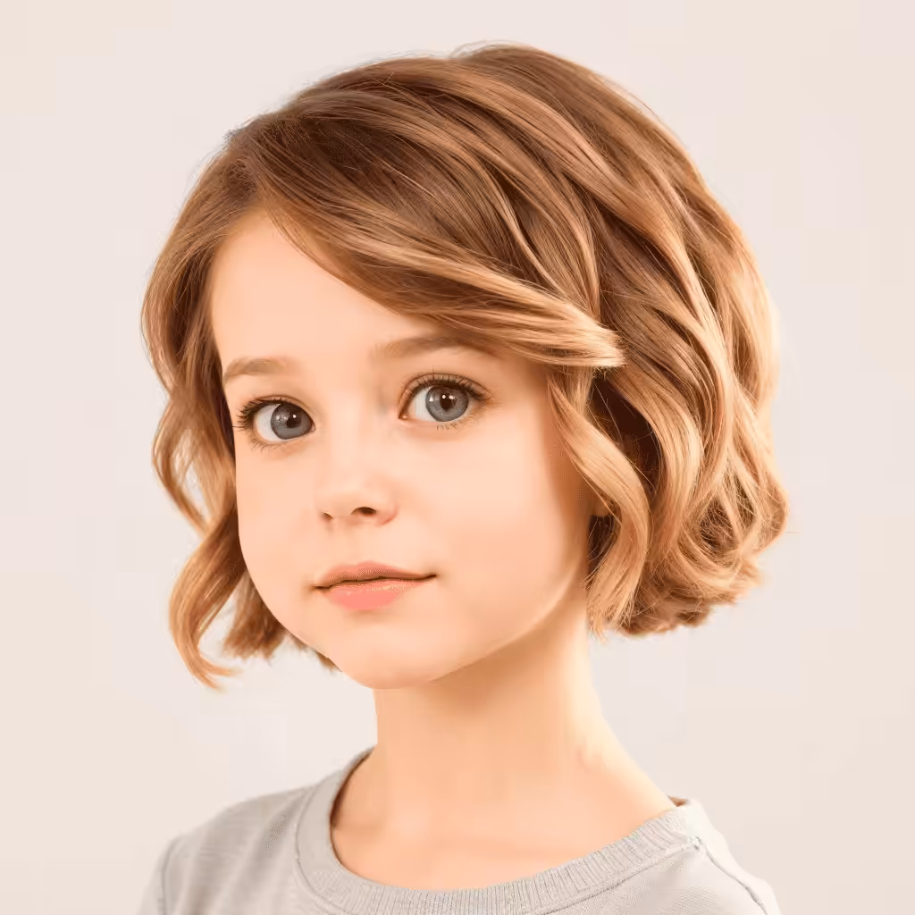 Short Wavy Haircut Cute girls' haircuts